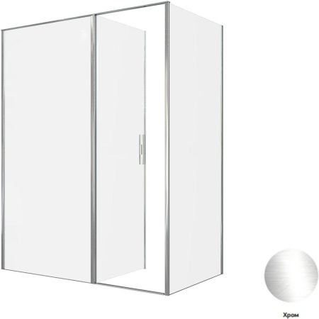 Душевой уголок Allen Brau Priority 3.31037.00 + 3.31043.00 160х90 стекло прозрачное профиль хром без поддона