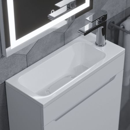 Раковина из искусственного камня Uperwood Modul 2911020337 50х20 полувстраиваемая цвет белый