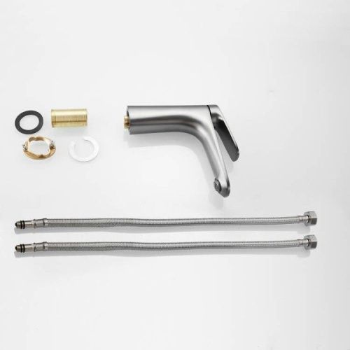 Смеситель Raffine F0185T на раковину оружейная сталь - фото 4