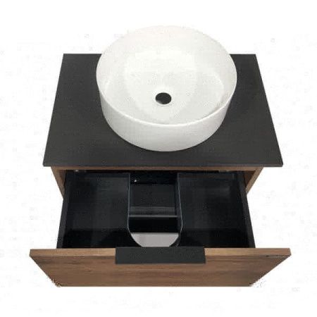 Тумба с раковиной Comforty Штутгарт 00-00001698CF 60х40 подвесная цвет коричневый