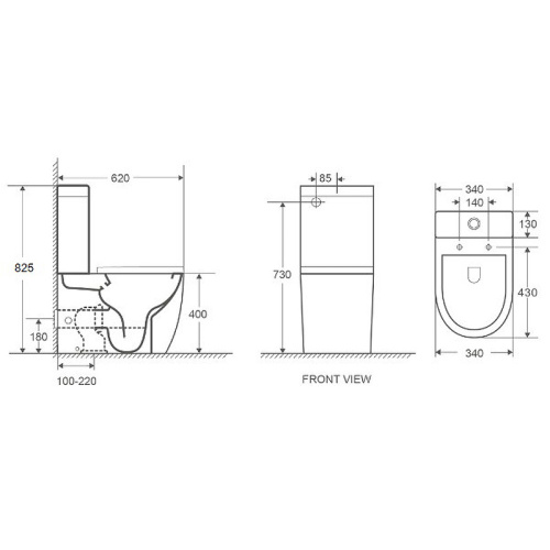 Унитаз WeltWasser WW MERZBACH 011 GL-WT (10000012089) напольный с бачком - фото 2