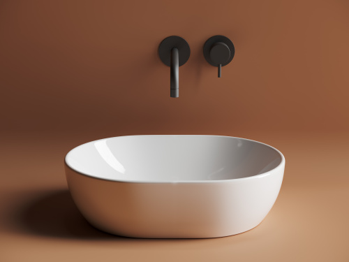 Раковина из сантехнического фарфора Ceramica Nova ELEMENT 48 см CN6019 накладная цвет белый - фото 3