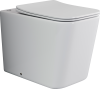 Унитаз приставной Ceramica Nova CUBIC CN1809 белый с сиденьем микролифт безободковый душевой смыв