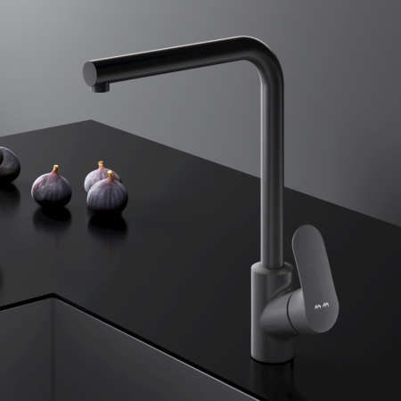 Смеситель для кухни Am.Pm Like F8005022 на раковину/на столешницу черный без термостата