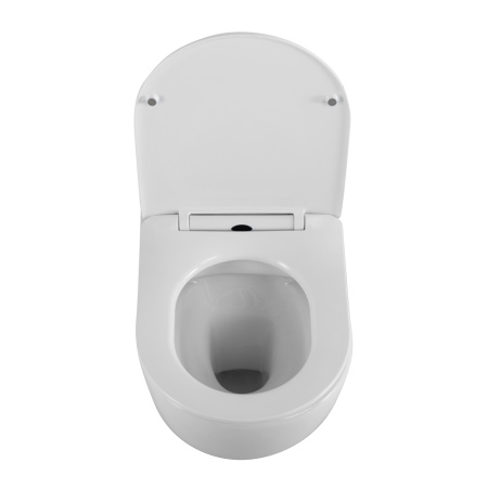 Унитаз подвесной BelBagno UNO BB7306CHR/SC белый с сиденьем микролифт безободковый каскадный смыв