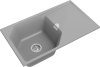Кухонная мойка Rivelato LOCUS LS-85 grigio metallizzato 85х50 цвет серый