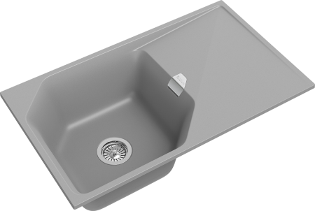Кухонная мойка Rivelato LOCUS LS-85 grigio metallizzato 85х50 цвет серый