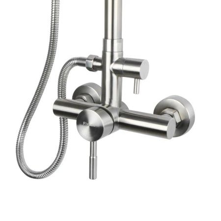 Душевая стойка Fixsen FX-9500N настенная цвет серый