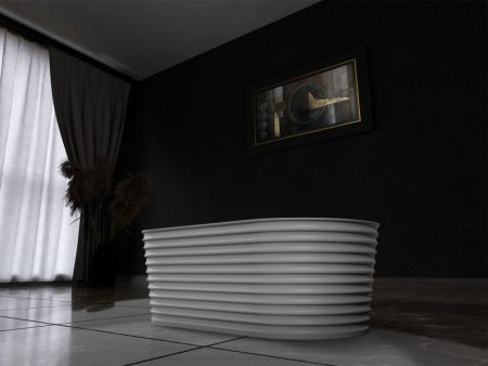 Ванна из искусственного камня Abber Stein AS9650 170х80 отдельностоящая овальная с ножками