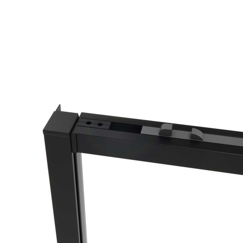 Душевой уголок Vincea Slim Soft VSR-1SS1014CLB 140х100 стекло прозрачное профиль черный - фото 5