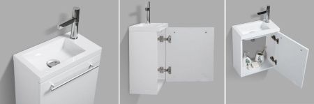 Тумба с раковиной Parly Tight-40 Tight-40 40х20 подвесная цвет белый