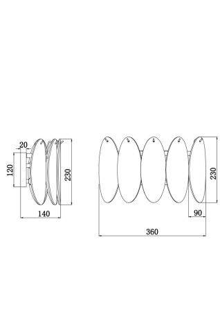 Светильник настенный Freya Demure FR5189WL-02BS