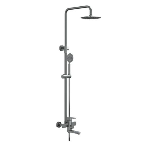 Душевая стойка Knotlor SS-10 настенная цвет сатин - фото 2