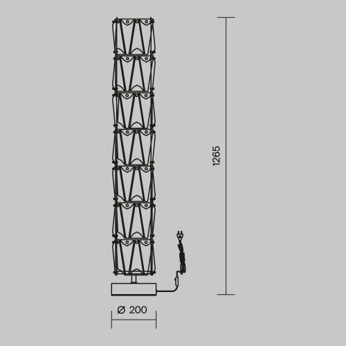 Светильник напольный Maytoni Puntes MOD043FL-08CH - фото 3