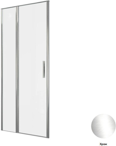 Душевая дверь Allen Brau Priority 3.31025.00 90х200 стекло прозрачное профиль хром глянцевый - фото 5