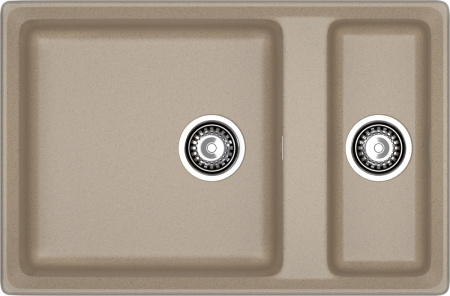 Кухонная мойка Granfest Level LV-760K песочный 76х50 цвет бежевый поверхность матовая