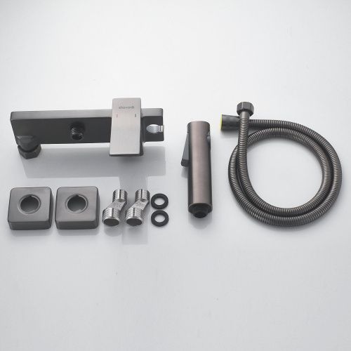 Гигиенический душ со смесителем Shevanik S6105T-1 оружейная сталь - фото 4