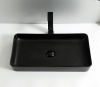 Раковина CeramaLux 9396MB 61х40 накладная цвет черный матовый
