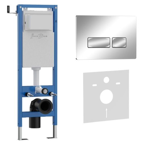 Комплект сантехническая инсталляция с клавишей смыва Iberica Blanca ESTI-R IB.001M.213 - фото 2