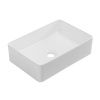 Раковина керамическая Cezares CZR-6596 40х30 накладная цвет белый без отверстий под смеситель