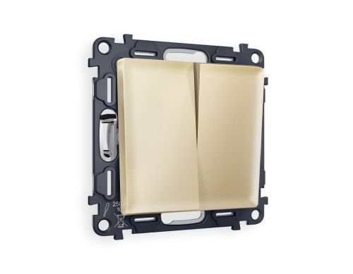Комплект механизма 2-клавишного перекрестного выключателя 10A-250V Ambrella Volt MA MA603030 - фото 5