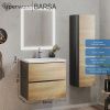 Тумба с раковиной Uperwood Barsa 2930205645 60х50 цвет коричневый/черный