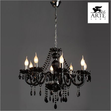 Люстра подвесная Arte Lamp Teatro (Театро) A3964LM-8BK