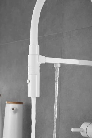 Смеситель для кухни Rose R958C на мойку белый