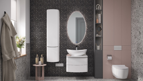 Тумба под раковину Velvex LUNA tp.LUN.60.2Y 60х52х44 подвесная цвет белый - фото 5