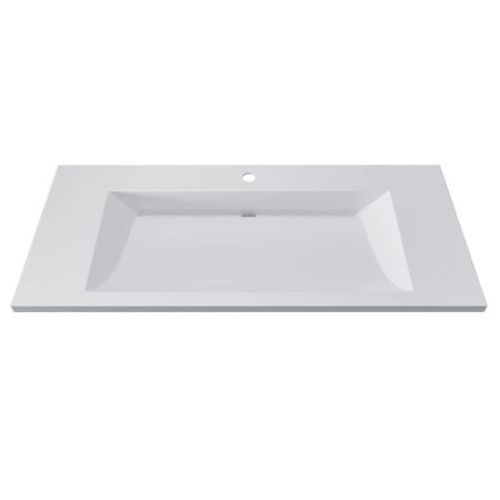 Раковина из искусственного камня Uperwood Infinity 45383433000 100х50 полувстраиваемая цвет белый