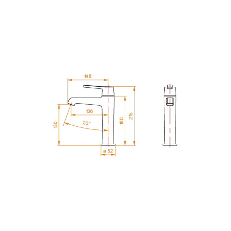 Смеситель RGW Shower Panels (Шоувер панелс) 511405301-01 на раковину хром