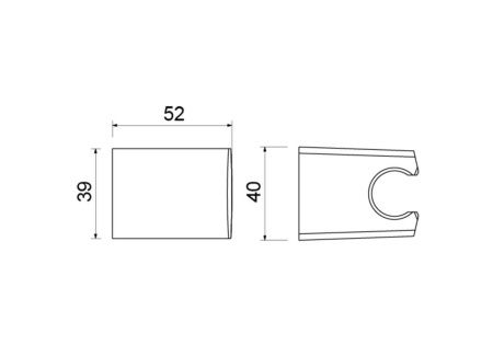 Держатель для душа Aquatek AQ2403CR хром