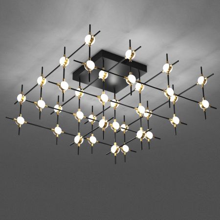 Светильник потолочный Delight Collection Molecular (Молецулар) MX18001067-36A black/gold