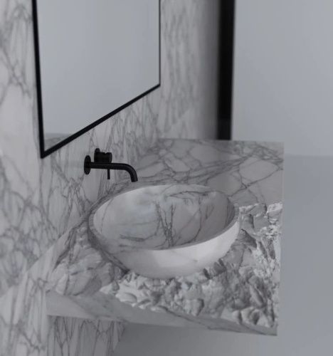 Смеситель для раковины Knotlor ECLIPSE SS-25/BL настенный черный - фото 5