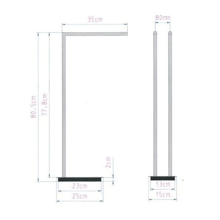 Полотенцедержатель Decor Walther Straight 504850