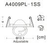 Светильник точечный Arte Lamp Accento (Ацценто) A4009PL-1SS