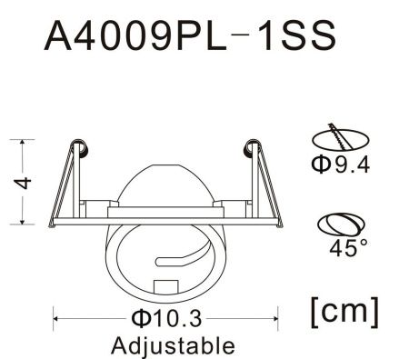 Светильник точечный Arte Lamp Accento (Ацценто) A4009PL-1SS