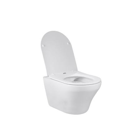 Унитаз подвесной Vincea Edge-M VT1-37 черный матовый с сиденьем микролифт безободковый душевой смыв