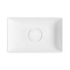 Раковина из сантехнического фарфора Wellsee Pure BY Wellsee 150701000 40х30 накладная цвет белый без отверстий под смеситель