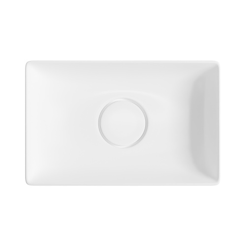 Раковина из сантехнического фарфора Wellsee Pure BY Wellsee 150701000 42х27 накладная цвет белый глянцевый без отверстий под смеситель - фото 3
