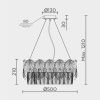 Люстра подвесная Modelux ML.7445.500 GD