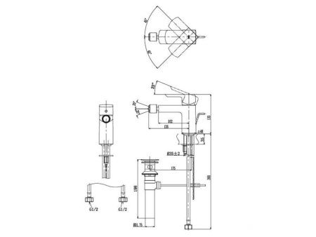 Смеситель Toto TRG02301R на биде хром