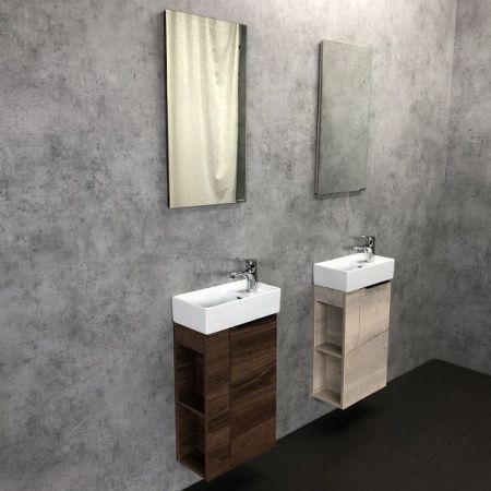 Тумба с раковиной Comforty Матэ 00-00000832CF 40х20 подвесная цвет коричневый