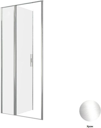 Душевая дверь Allen Brau Priority 3.31025.00 90х200 стекло прозрачное профиль хром