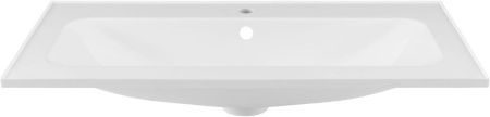 Раковина из искусственного камня Aquanet Арт 00318928 90х50 полувстраиваемая цвет белый 1 отверстие под смеситель