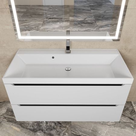 Тумба под раковину Uperwood Tanos 2930205144 100х50 подвесная цвет белый