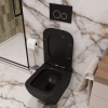 Унитаз подвесной Cerutti SPA CT8920 черный матовый с сиденьем микролифт безободковый каскадный смыв