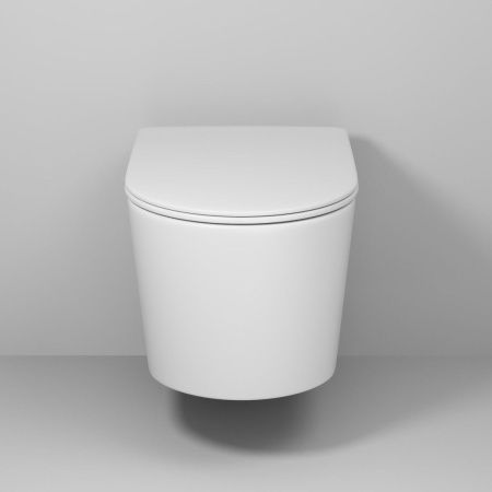 Унитаз подвесной Grossman Торнадо GR-4499MSQ белый с сиденьем микролифт безободковый смыв торнадо