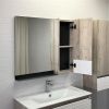 Зеркало-шкаф Comforty Страсбург 00-00006573CF 90х80 подвесной цвет бежевый