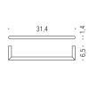 Полотенцедержатель Colombo Mini B4009.NM